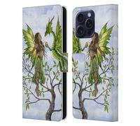 Head Case Designs Officially Licensed Amy Brown Fruitful Pixie Elemental Fairies Leather Wallet Case Compatible With Apple iPhone 16 Pro Max