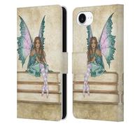 Head Case Designs Officially Licensed Amy Brown Green Pixie Lovely Fairies Leather Wallet Case Compatible With Apple iPhone 16e