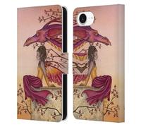 Head Case Designs Officially Licensed Amy Brown Greeting The Dawn Elemental Fairies Leather Wallet Case Compatible With Apple iPhone 16e