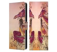 Head Case Designs Officially Licensed Amy Brown Greeting The Dawn Elemental Series Leather Wallet Case Compatible With Samsung Galaxy S25 FE