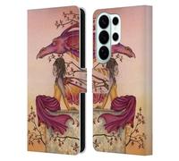 Head Case Designs Officially Licensed Amy Brown Greeting The Dawn Elemental Series Leather Wallet Case Compatible With Samsung Galaxy S26 Ultra