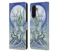 Head Case Designs Officially Licensed Amy Brown Midnight Fairy Elemental Series Leather Wallet Case Compatible With Samsung Galaxy A17 4G / 5G
