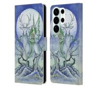 Head Case Designs Officially Licensed Amy Brown Midnight Fairy Elemental Series Leather Wallet Case Compatible With Samsung Galaxy S26 Ultra
