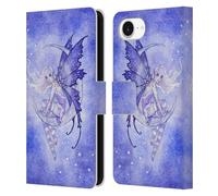 Head Case Designs Officially Licensed Amy Brown Moon Fairy Elemental Fairies Leather Wallet Case Compatible With Apple iPhone 16e