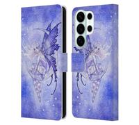 Head Case Designs Officially Licensed Amy Brown Moon Fairy Elemental Series Leather Wallet Case Compatible With Samsung Galaxy S26 Ultra