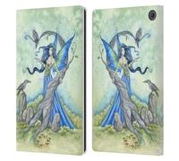 Head Case Designs Officially Licensed Amy Brown Night Fairy Elemental Series Leather Wallet Case Compatible With Amazon Fire Max 11 2023