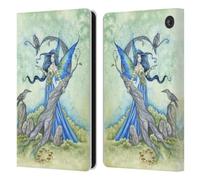 Head Case Designs Officially Licensed Amy Brown Night Fairy Elemental Series Leather Wallet Case Compatible With Amazon Fire 7 2022