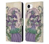 Head Case Designs Officially Licensed Amy Brown Pixie Gossip Lovely Fairies Leather Wallet Case Compatible With Apple iPhone 16e