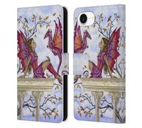 Head Case Designs Officially Licensed Amy Brown Purple Pixie Lovely Fairies Leather Wallet Case Compatible With Apple iPhone 16e