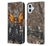 Head Case Designs Officially Licensed Amy Brown Queen Mab Folklore Leather Wallet Case Compatible With Apple iPhone 16 Plus