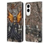 Head Case Designs Officially Licensed Amy Brown Queen Mab Folklore Leather Wallet Case Compatible With Samsung Galaxy S25 Edge