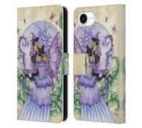 Head Case Designs Officially Licensed Amy Brown Spring Fairy Elemental Fairies Leather Wallet Case Compatible With Apple iPhone 16e