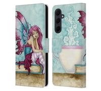 Head Case Designs Officially Licensed Amy Brown Sunday Morning Pixies Leather Wallet Case Compatible With Samsung Galaxy A35 5G
