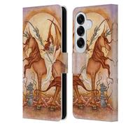 Head Case Designs Officially Licensed Amy Brown Sunrise Fairy Elemental Series Leather Wallet Case Compatible With Samsung Galaxy S26