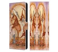 Head Case Designs Officially Licensed Amy Brown Sunrise Fairy Elemental Series Leather Wallet Case Compatible With Samsung Galaxy S25 FE