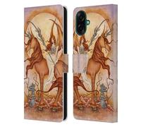 Head Case Designs Officially Licensed Amy Brown Sunrise Fairy Elemental Series Leather Wallet Case Compatible With Samsung Galaxy A07