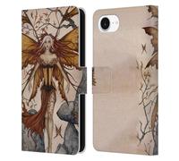 Head Case Designs Officially Licensed Amy Brown The Arrival Pixies Leather Wallet Case Compatible With Apple iPhone 16e