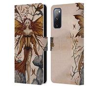 Head Case Designs Officially Licensed Amy Brown The Arrival Pixies Leather Wallet Case Compatible With Samsung Galaxy S20 FE / 5G