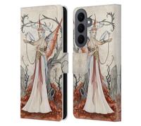 Head Case Designs Officially Licensed Amy Brown White Witch Elemental Series Leather Wallet Case Compatible With Samsung Galaxy S26 Plus
