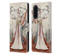 Head Case Designs Officially Licensed Amy Brown White Witch Elemental Series Leather Wallet Case Compatible With Samsung Galaxy A17 4G / 5G