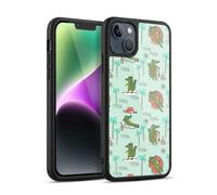 Head Case Designs Officially Licensed Andrea Lauren Design Alligators Sea Animals Gel Armour Case [Military Grade Protection] Compatible With Apple iPhone 14 Plus