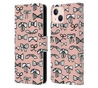 Head Case Designs Officially Licensed Andrea Lauren Design Bow Lady Like Leather Wallet Case Compatible With Apple iPhone 13