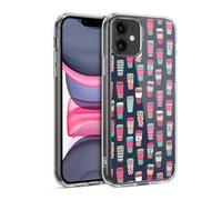 Head Case Designs Officially Licensed Andrea Lauren Design Coffee Food Pattern Gel Case [Military Grade Protection] Compatible with Apple iPhone 11 and Compatible with MagSafe