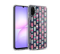 Head Case Designs Officially Licensed Andrea Lauren Design Coffee Food Pattern Gel Case [Military Grade Protection] Compatible With Samsung Galaxy A07 4G