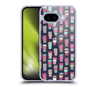 Head Case Designs Officially Licensed Andrea Lauren Design Coffee Food Pattern Gel Case [Military Grade Protection] Compatible With Google Pixel 9A