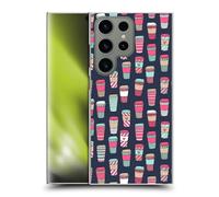 Head Case Designs Officially Licensed Andrea Lauren Design Coffee Food Pattern Hard Back Case Compatible With Samsung Galaxy S24 Ultra 5G