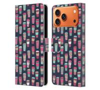 Head Case Designs Officially Licensed Andrea Lauren Design Coffee Food Pattern Leather Wallet Case Compatible With Apple iPhone 17 Pro Max