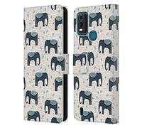 Head Case Designs Officially Licensed Andrea Lauren Design Elephant Animals Leather Book Wallet Case Cover Compatible With Nokia G11 Plus