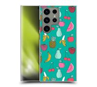 Head Case Designs Officially Licensed Andrea Lauren Design Fruits Food Pattern Hard Back Case Compatible With Samsung Galaxy S24 Ultra 5G