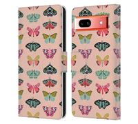 Head Case Designs Officially Licensed Andrea Lauren Design Moths Lady Like Leather Wallet Case Compatible With Google Pixel 7a