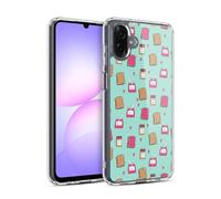 Head Case Designs Officially Licensed Andrea Lauren Design Peanut Butter And Jelly Food Pattern Gel Case [Military Grade Protection] Compatible With Samsung Galaxy A07 4G