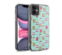 Head Case Designs Officially Licensed Andrea Lauren Design Peanut Butter And Jelly Food Pattern Gel Case [Military Grade Protection] Compatible with Apple iPhone 11 and Compatible with MagSafe