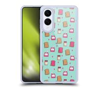 Head Case Designs Officially Licensed Andrea Lauren Design Peanut Butter And Jelly Food Pattern Gel Case [Military Grade Protection] Compatible With Samsung Galaxy S25 Edge