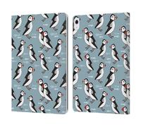 Head Case Designs Officially Licensed Andrea Lauren Design Puffins Birds Leather Wallet Case Compatible With Apple iPad Air 13 2024/2025
