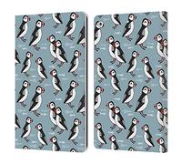Head Case Designs Officially Licensed Andrea Lauren Design Puffins Birds Leather Wallet Case Compatible With Apple iPad 10.2 2019/2020/2021