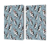 Head Case Designs Officially Licensed Andrea Lauren Design Puffins Birds Leather Wallet Case Compatible With Apple iPad Pro 13 M4 2024