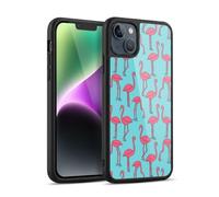 Head Case Designs Officially Licensed Andrea Lauren Design Simple Flamingo Birds Gel Armour Case [Military Grade Protection] Compatible With Apple iPhone 14 Plus