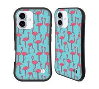 Head Case Designs Officially Licensed Andrea Lauren Design Simple Flamingo Birds Hybrid Case Compatible With Apple iPhone 16
