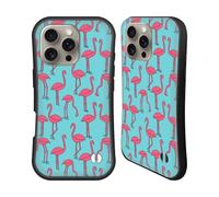 Head Case Designs Officially Licensed Andrea Lauren Design Simple Flamingo Birds Hybrid Case Compatible With Apple iPhone 16 Pro