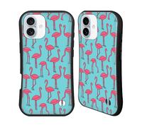 Head Case Designs Officially Licensed Andrea Lauren Design Simple Flamingo Birds Hybrid Case Compatible With Apple iPhone 16 Plus