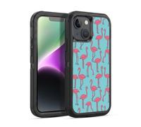 Head Case Designs Officially Licensed Andrea Lauren Design Simple Flamingo Birds Ultra-Armoured Shockproof Case [Military Grade Protection] Compatible With Apple iPhone 14