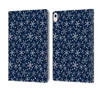 Head Case Designs Officially Licensed Andrea Lauren Design Snowflakes Assorted Leather Wallet Case Compatible With Apple iPad Air 13 2024/2025