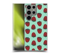 Head Case Designs Officially Licensed Andrea Lauren Design Strawberry Food Pattern Hard Back Case Compatible With Samsung Galaxy S24 Ultra 5G