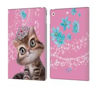 Head Case Designs Officially Licensed Animal Club International Cat Royal Faces Leather Wallet Case Compatible With Apple iPad 10.2 2019/2020/2021