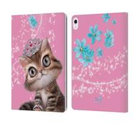 Head Case Designs Officially Licensed Animal Club International Cat Royal Faces Leather Wallet Case Compatible With Apple iPad Air 13 2024/2025