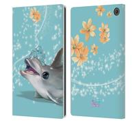 Head Case Designs Officially Licensed Animal Club International Dolphin Royal Faces Leather Wallet Case Compatible With Amazon Fire Max 11 2023